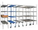 Commercial Polymer Shelving And Plastic Stainless Steel Chromed Plated  With Powder Coated Wire Shelf