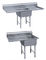 Commercial Kirchen Stainless Steel Inlet And Outlet Bench  With Double Sink  Bowl  Assembling Sink Table