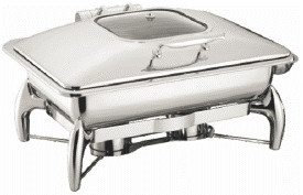 Multi Functional Commercial Cooking Equipment 9L 1/1 Rectangle Chafer With Frame
