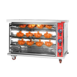 SS Kitchen Cooking Equipment Chicken Commercial Rotisserie Oven Machine Gas