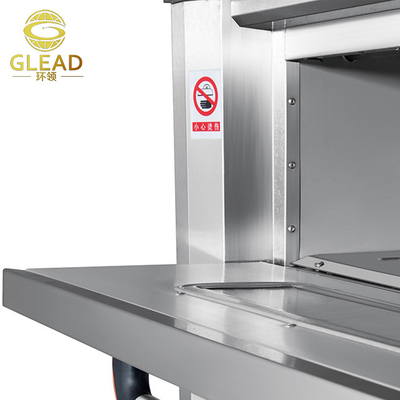 Commercial 16 Pizza 5 Burner Gas Stove With Guards Saj Wood Painting Liners Speed Oven