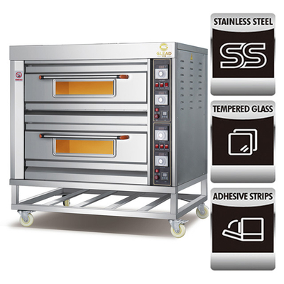 Commercial 16 Pizza 5 Burner Gas Stove With Guards Saj Wood Painting Liners Speed Oven