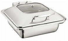 400x440x300mm Commercial Cooking Equipment 6L 2/3 Rectangle Chafer W/O Frame Sliver Color