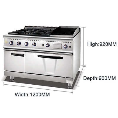 GL-RS-4H Restaurant Cooking Equipment Internal Dimension 568x590x270mm Weight 178kg