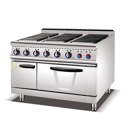 6-Hot Plate Cooker with Oven/cabinet   NG/LPG Power Supply/380V/50-60Hz