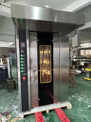 16 Tray Gas Commercial Bakery Oven Rotary Oven Easy Operation with 380V/50Hz Voltage