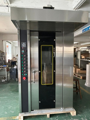 16 Tray Gas Commercial Bakery Oven Rotary Oven Easy Operation with 380V/50Hz Voltage