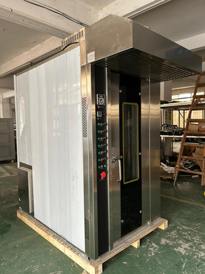 16 Tray Gas Commercial Bakery Oven Rotary Oven Easy Operation with 380V/50Hz Voltage