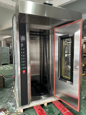 16 Tray Gas Commercial Bakery Oven Rotary Oven Easy Operation with 380V/50Hz Voltage