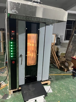 16 Tray Gas Commercial Bakery Oven Rotary Oven Easy Operation with 380V/50Hz Voltage
