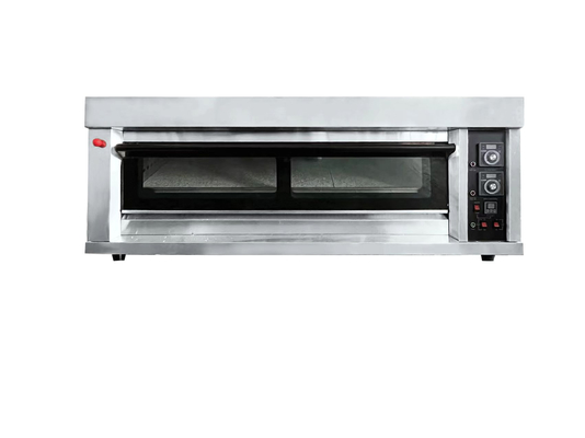 1-layer 2 Tray Stainless Steel Bakery Oven Electric 0.1kw 220V Commercial Baking Equipment Productivity