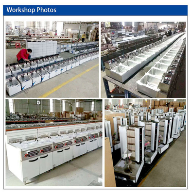 Efficiency Commercial Kitchen Gas Range Cooker 6 Burner Heavy Duty Restaurant Equipment NG/LPG