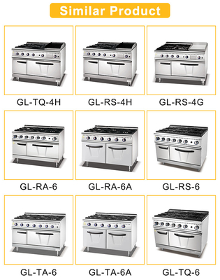Capacity Gas Connection Restaurant Cooking Equipment 176kg Stainless Steel NG/LPG