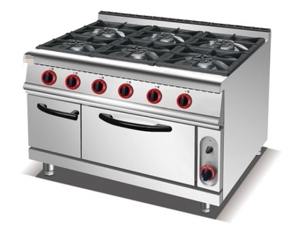 Stainless Steel GL-RS-6 Cooking Equipment NG/LPG 3.95/5.66Kg/h Gas Consumption