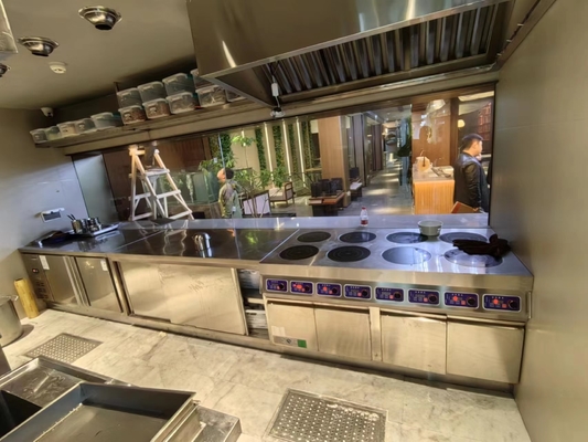 Commercial Stainless Steel Gas Range 6 Burner Stove for Heavy Duty Restaurants