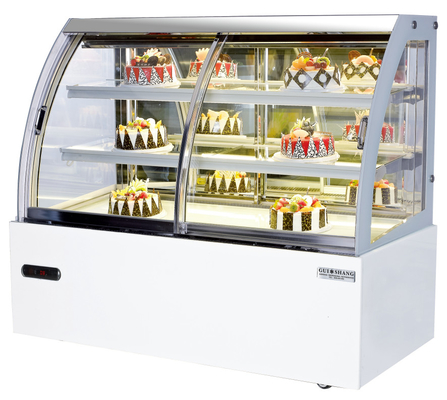 Professional Cake Display Cabinet with Marble/Stainless Steel Base