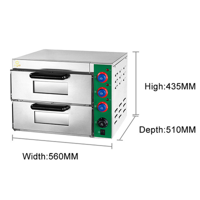 Electric Commercial Bakery Kitchen Equipment with Inner Size 400*400*150mm*2decks