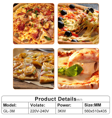 Electric Commercial Bakery Kitchen Equipment with Inner Size 400*400*150mm*2decks