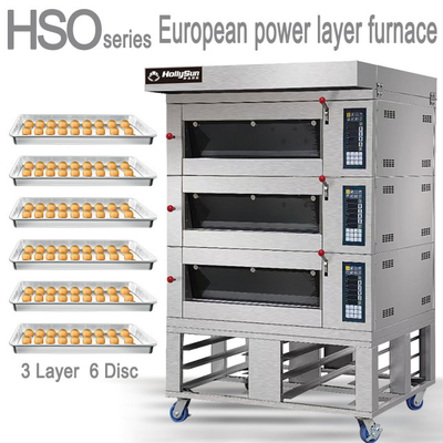 Capacity Electric Pizza Baking Oven 20.7kw Commercial Equipment 6 Trays 380V 50HZ