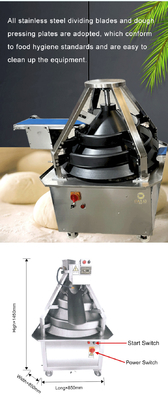 Efficiency Stainless Steel 304 Bakery Production Line Continuous Dough Divider 380V 50HZ Voltage