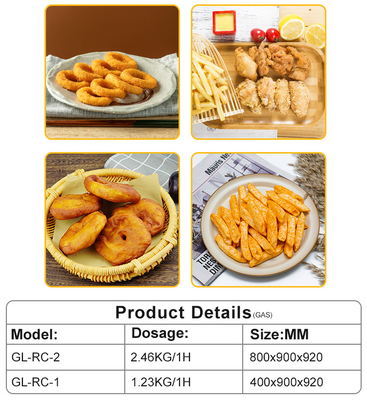 GL-RC-2 Commercial Kitchen Cooking Equipment for Gas Consumption