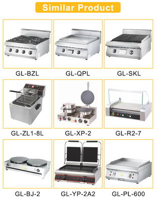 Big Tank Capacity Fast Food Kitchen Equipment for Gas Consumption LPG/NG 1.58/2.28KgGasPastaCookerWithCabinet/h