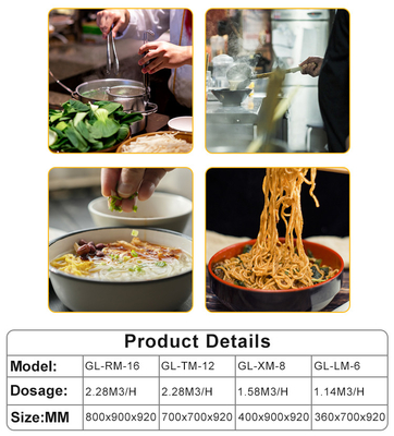 Powerful 800×900×850 70 Gas Restaurant Cooking Equipment with LPG/NG 31 Power Supply