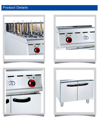340x550x270 Gas Restaurant Cooking Equipment with 30x2L Capacity and R13/4 Connection