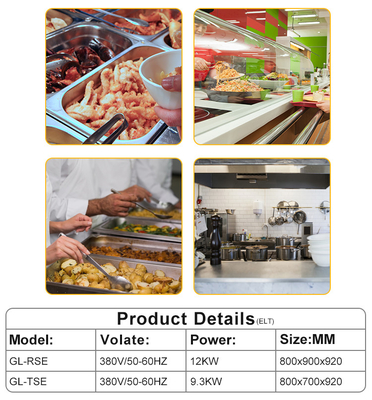 R13/4 Gas Connection Fast Food Kitchen Equipment with GL-RS