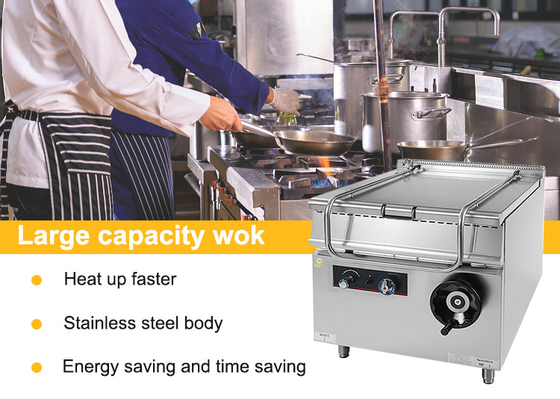 80L GL-RS Restaurant Cooking Equipment with Gas Consumption LPG/NG 1.76/2.2Kg/h