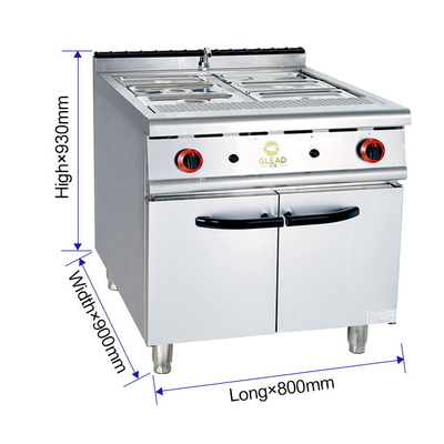 Gas Cooking Equipment for Gas Consumption LPG/NG 1.58/2.28Kg/h