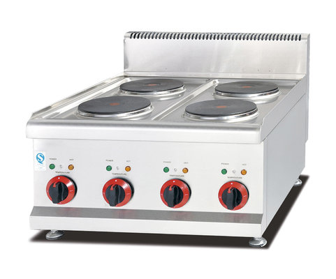 Soup Gas Cooker with 4 Burners Stainless Steel Cooking Equipment 100-400°F