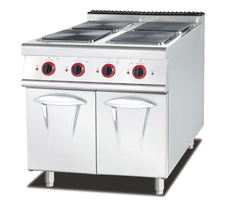 Soup Gas Cooker with 4 Burners Stainless Steel Cooking Equipment 100-400°F