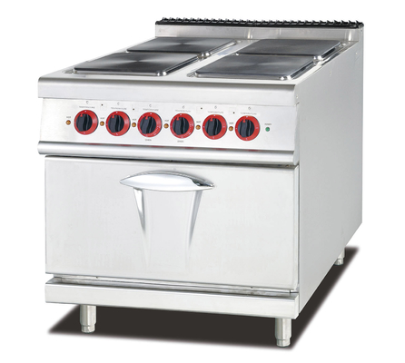 Soup Gas Cooker with 4 Burners Stainless Steel Cooking Equipment 100-400°F
