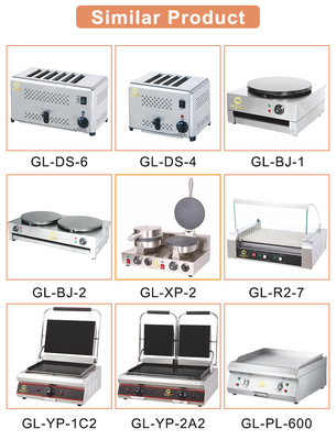 GL-RG RH Gas Restaurant Cooking Equipment for Large-Scale Food Preparation Gas Griddle +Lava rock Grill With Cabinet