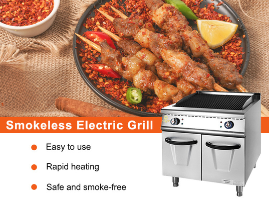 Stainless Steel Gas Grill With Cabinet 1.2/1.76Kg/h Gas Consumption For Quick Service Restaurants
