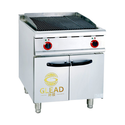 17 Gas Grill With Cabinet Commercial Kitchen Cooking Equipment Powered by LPG/NG