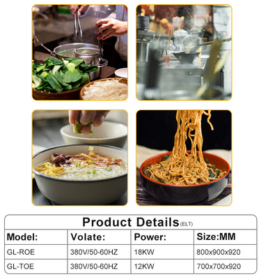 800×900×850 70 Stainless Steel Commercial Kitchen Cooking Equipment