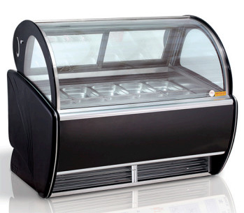 Ice Cream Display Cabinet With Air Cooling 6x2 Pans GN 1/4 700W Power