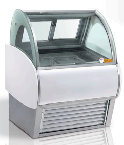 Electric Ice Cream Display Cabinet With 6x2 Pans GN 1/4 And Air Cooling Technology