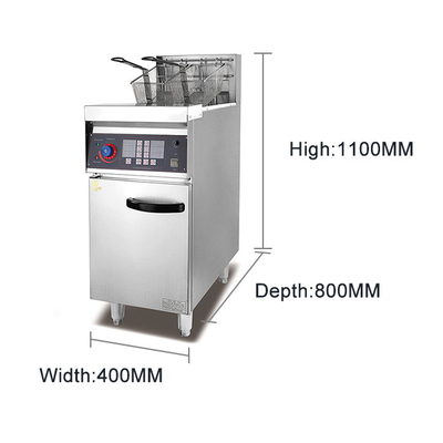 Electric Food Production Line Equipment Stand 1-tanks Fryer With Power Source