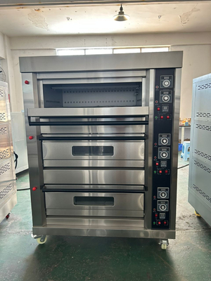 Gas Deck Oven 6 Trays Capacity For Baking Bread And Mookcake Cooking Equipment