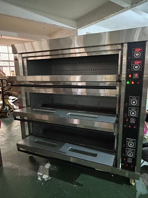 Low Energy Consumption Gas Deck Oven For Bakery Breads 220V50HZ Voltage 0.3KW Power