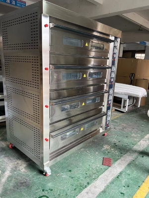 Gas Deck Oven For Baking Bread Egg Tart And Mooncake With 40*60cm Tray Size