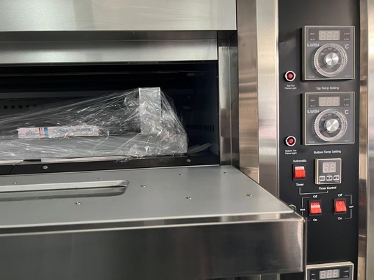 16 Trays Capacity Gas Powered Bakery Deck Oven 220V50HZ 0.3KW Power