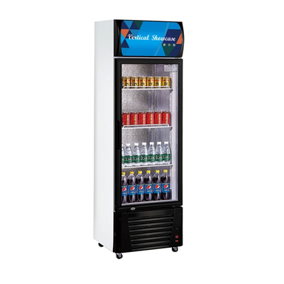 168L Hotel Refrigerator Black Shell 160W Compressor Air Cooling Single Temperature Zone Easy Maintenance