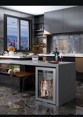 168L Hotel Refrigerator Black Shell 160W Compressor Air Cooling Single Temperature Zone Easy Maintenance