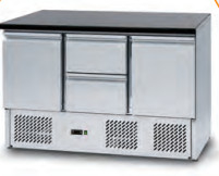 Internal Polished Corners Refrigerated Counter 220V/50Hz 2.C-8.C Saladette CE/ETL/CSA Certified