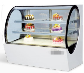 Stainless Steel Industrial Refrigeration Showcase 1 Shelf 3.C~10.C Temperature Insulated Glass Shelves