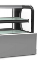 220V Commercial Refrigeration Equipment MINI Cake Showcase Stainless Steel Base